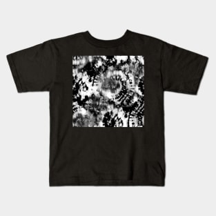 Black and White Tie-Dye 1 Kids T-Shirt